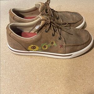 Twisted X Women’s Kicks Bomber & Sunflower Women’s Size 6 1/2